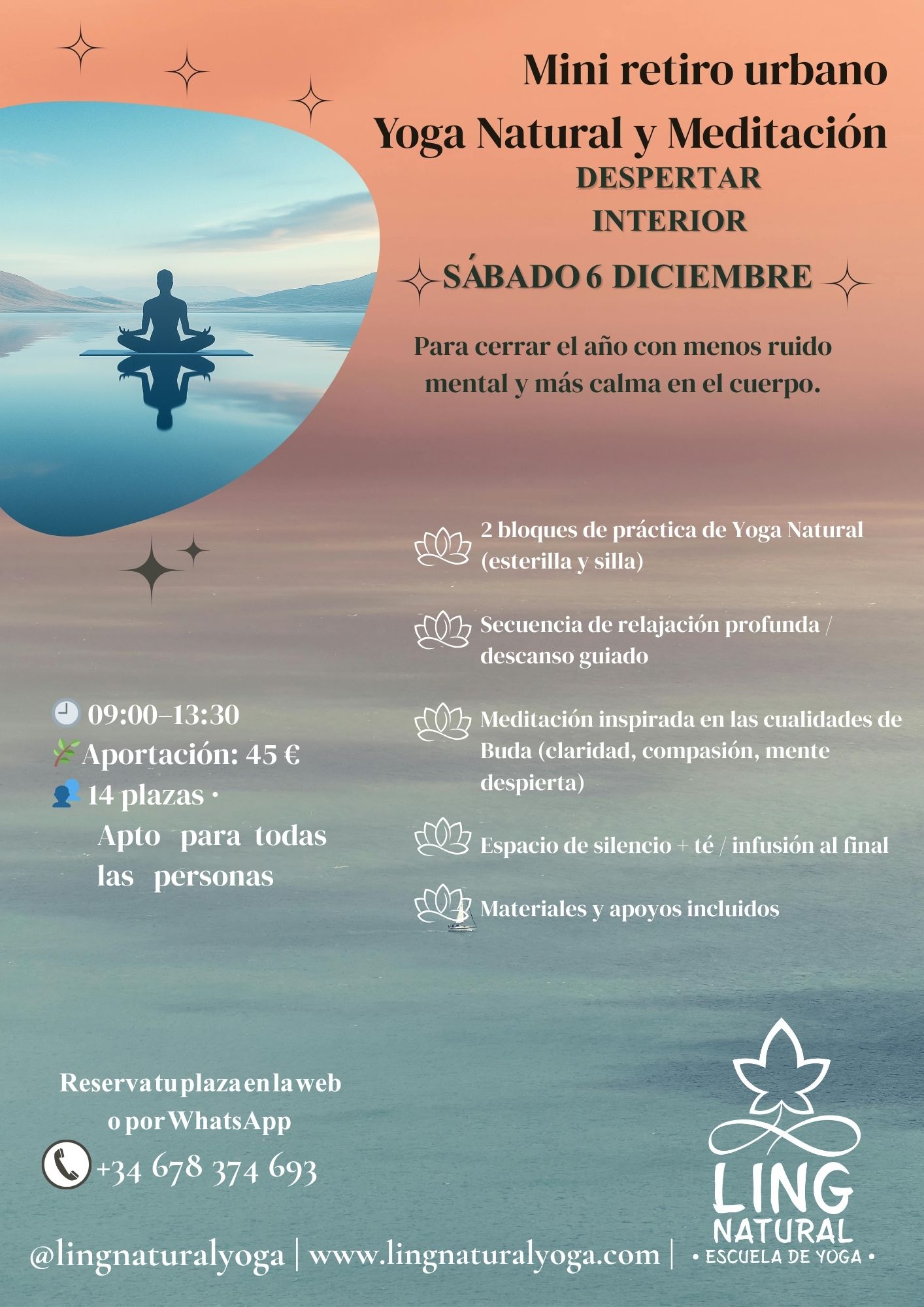 Mini Retiro Urbano Yoga natural y meditación