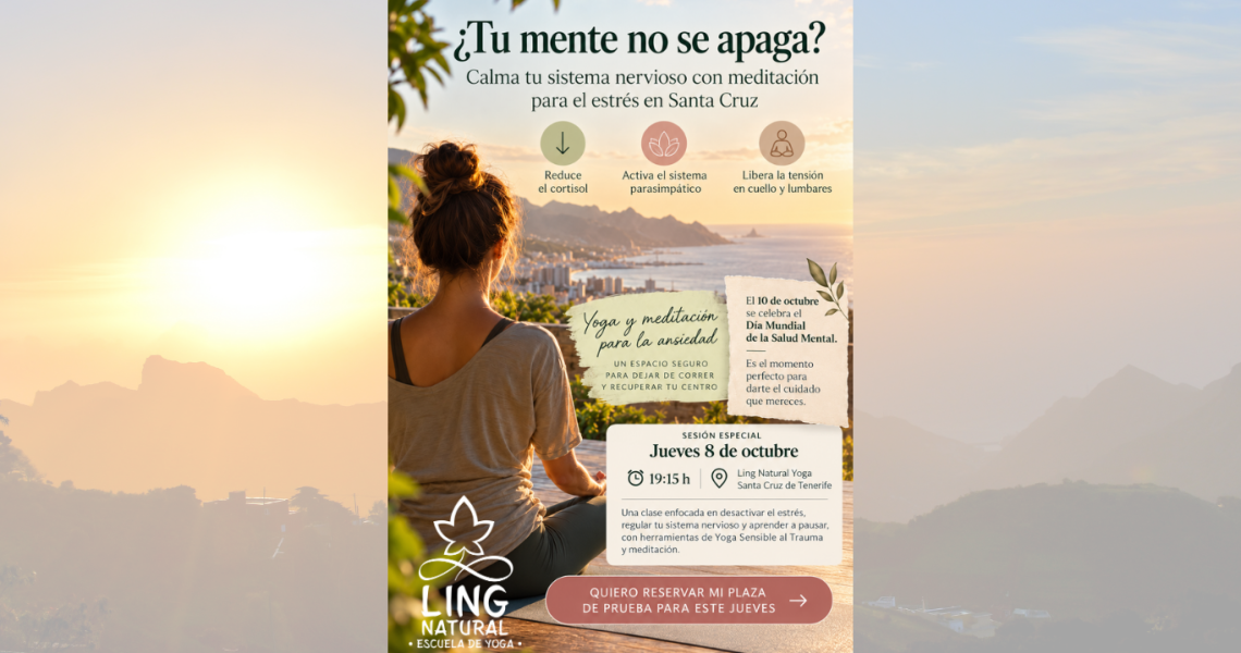 ¿Tu mente no se apaga? Calma tu sistema Nervioso con meditación para el estrés en Santa Cruz